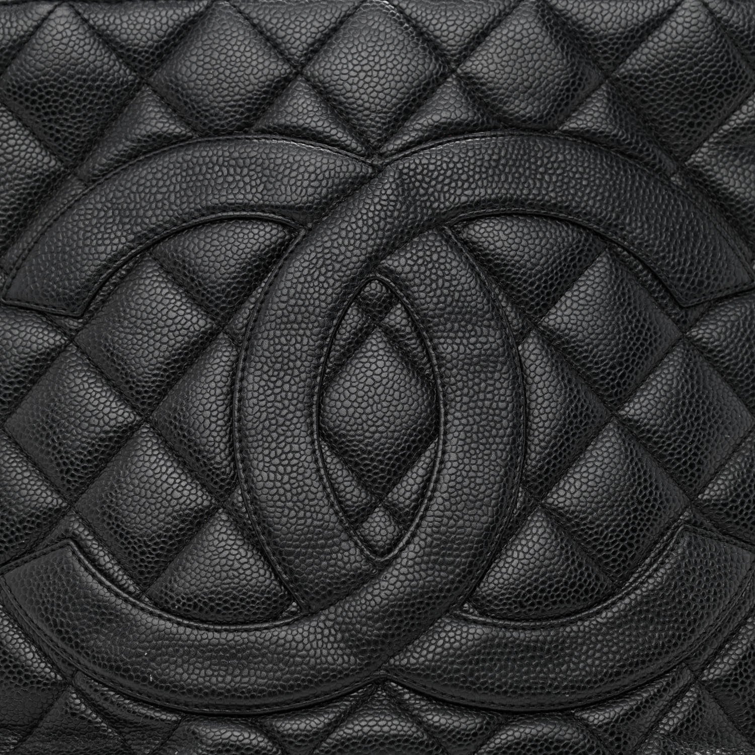 Chanel Caviar Quilted Medallion Tote Black 18 of 27