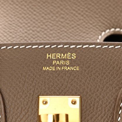 Hermes Epsom Birkin Sellier 25 Etoupe 6 of 11