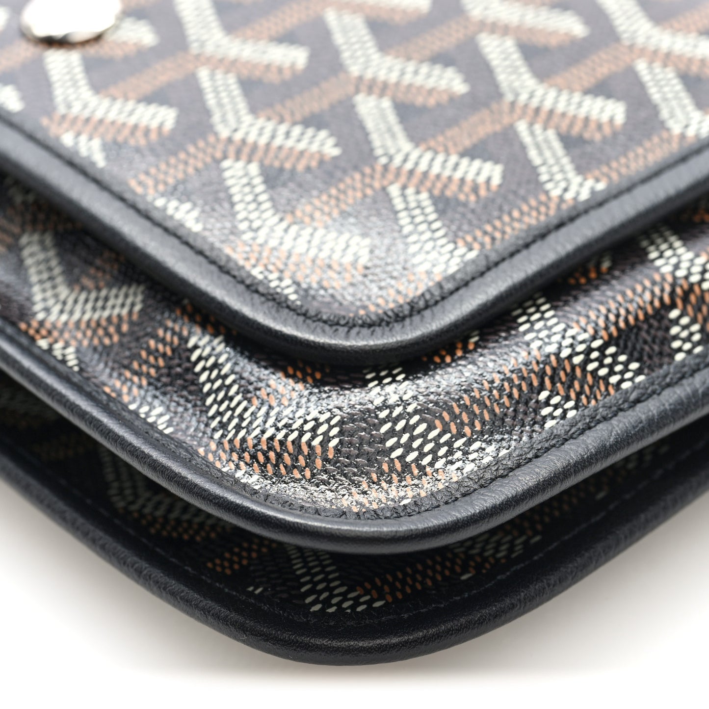 Goyardine Plumet Wallet Clutch Black