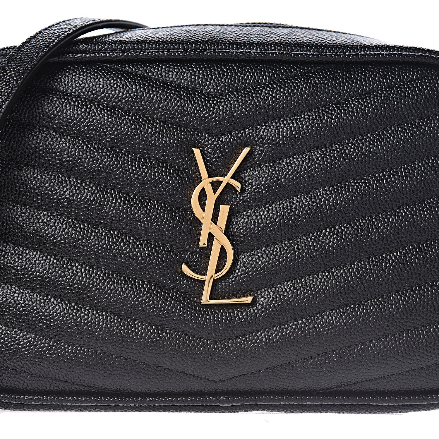Saint Laurent Grain De Poudre Matelasse Monogram Mini Lou Camera Bag Black 12 of 13