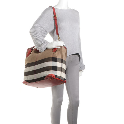 Burberry Canvas Large Mega Check Maidstone Cadmium Red 2 of 11