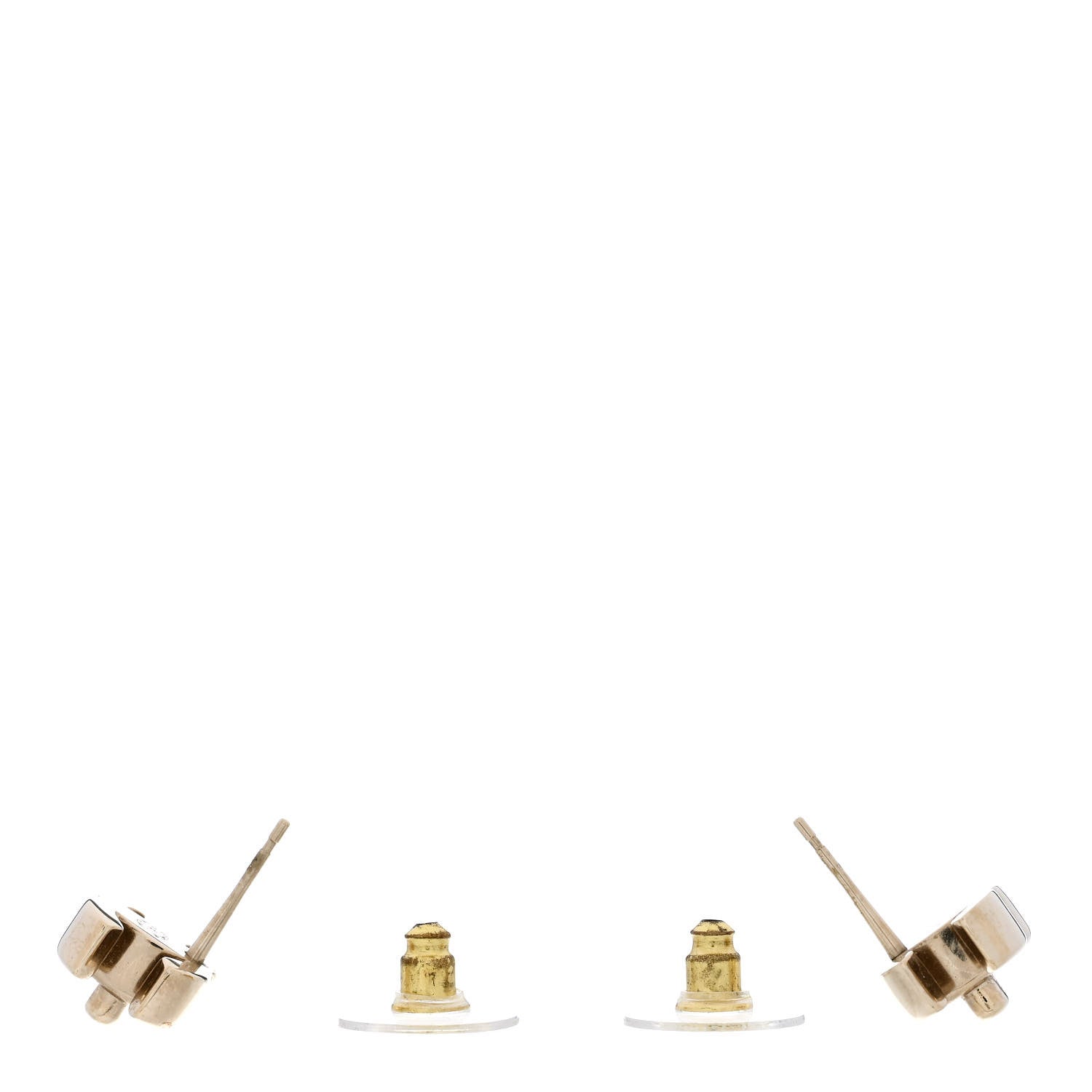 Chanel Metal CC Turnlock Earrings Gold 3 of 5