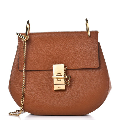 Chloe Grained Lambskin Drew Shoulder Bag Caramel 1 of 7