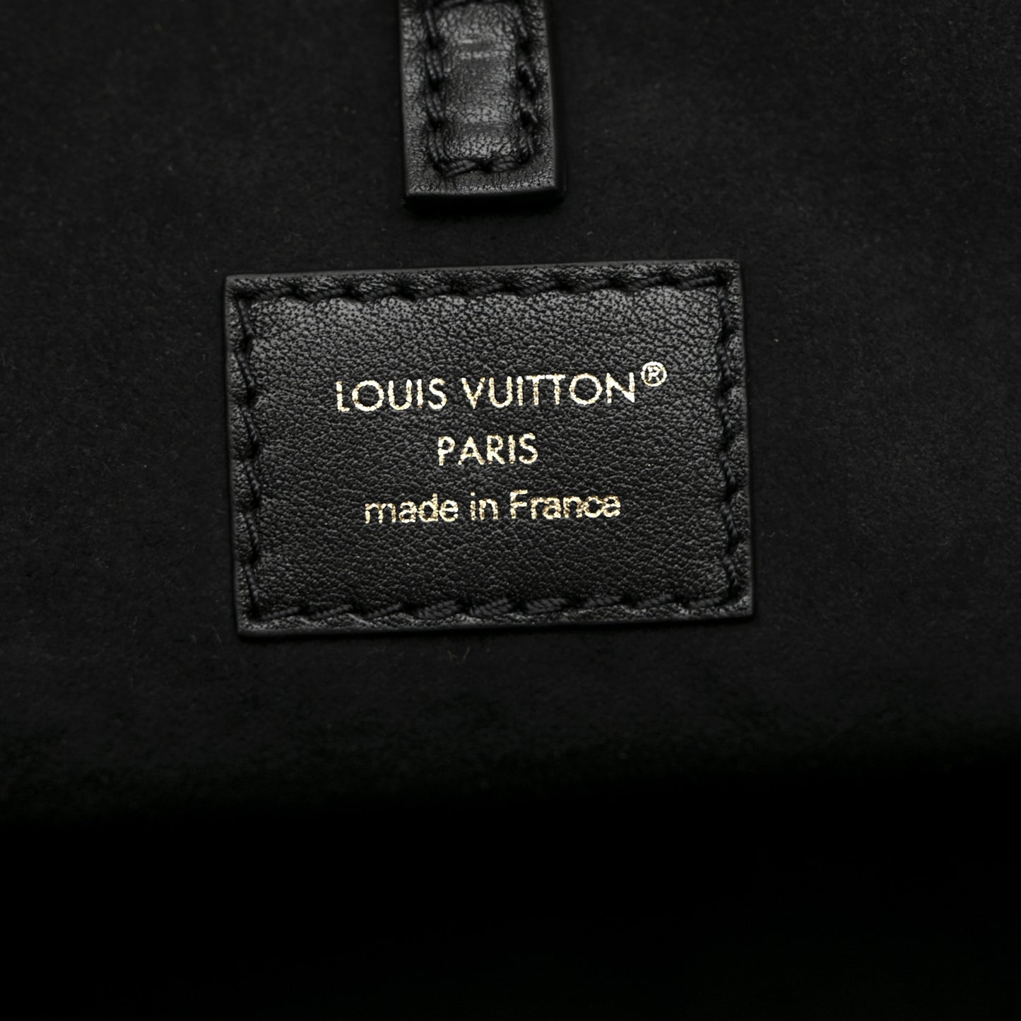 Lambskin Embossed Monogram Coussin Bucket Black