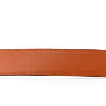 Hermes Epsom Swift 32mm H Belt 85 White Orange 8 of 10