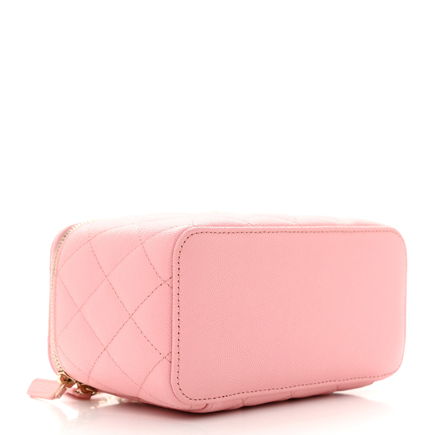 Chanel Caviar Quilted Small Vanity Case With Chain Pink 4 of 12