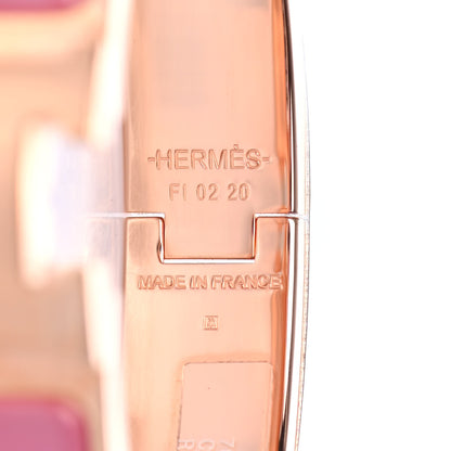 Hermes Enamel Narrow Clic Clac H Bracelet PM Rose Patch 4 of 4