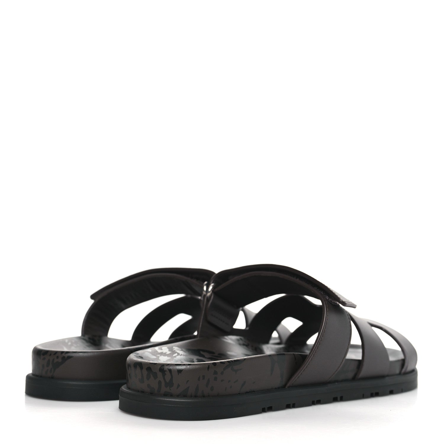 Hermes Calfskin Chypre Sandals 39 Ecorce 4 of 8