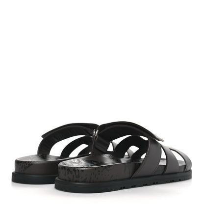 Hermes Calfskin Chypre Sandals 39 Ecorce 4 of 8