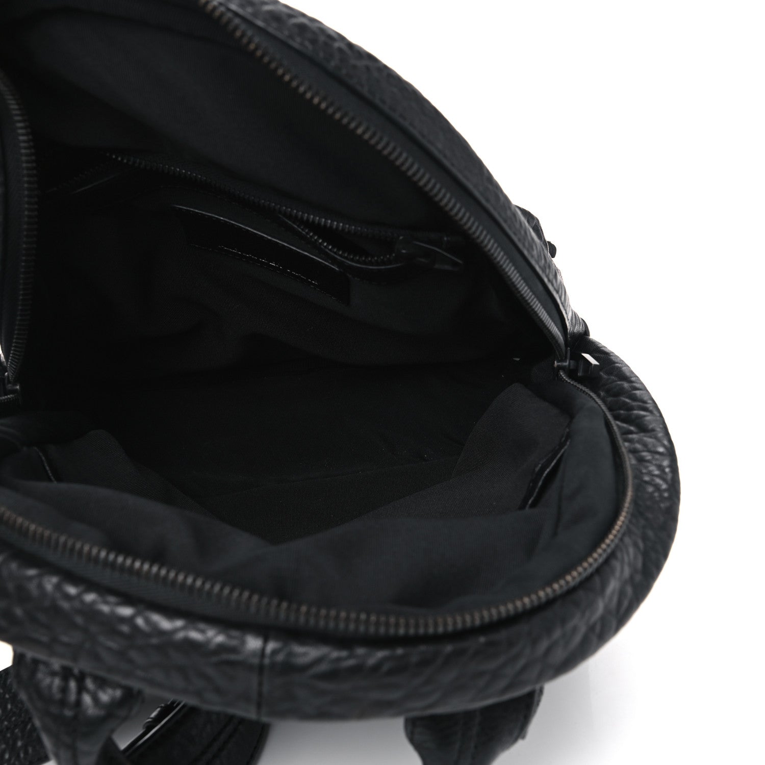 Alexander Wang Pebbled Lambskin Dumbo Backpack Black Matte Black Hardware 4 of 8