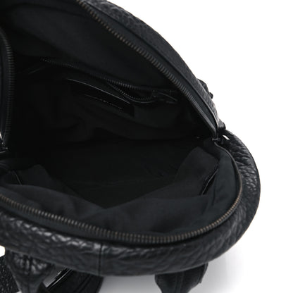 Alexander Wang Pebbled Lambskin Dumbo Backpack Black Matte Black Hardware 4 of 8