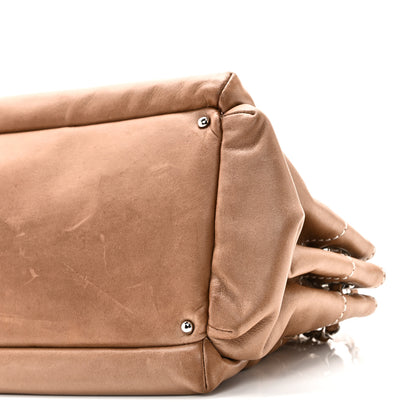 Chanel Lambskin Lax Accordion Hobo Brown 11 of 11