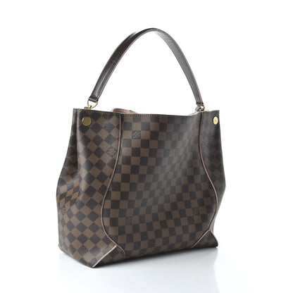 Louis Vuitton Damier Ebene Caissa Hobo Rose Ballerine 3 of 10