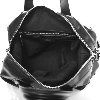 Givenchy Waxed Calfskin Medium Nightingale Logo Strap Black 5 of 8