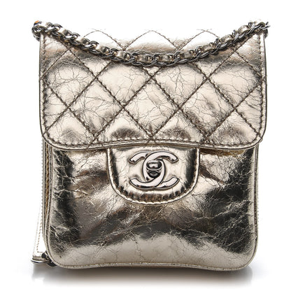 Chanel Metallic Calfskin Mini Flap Gold 1 of 8