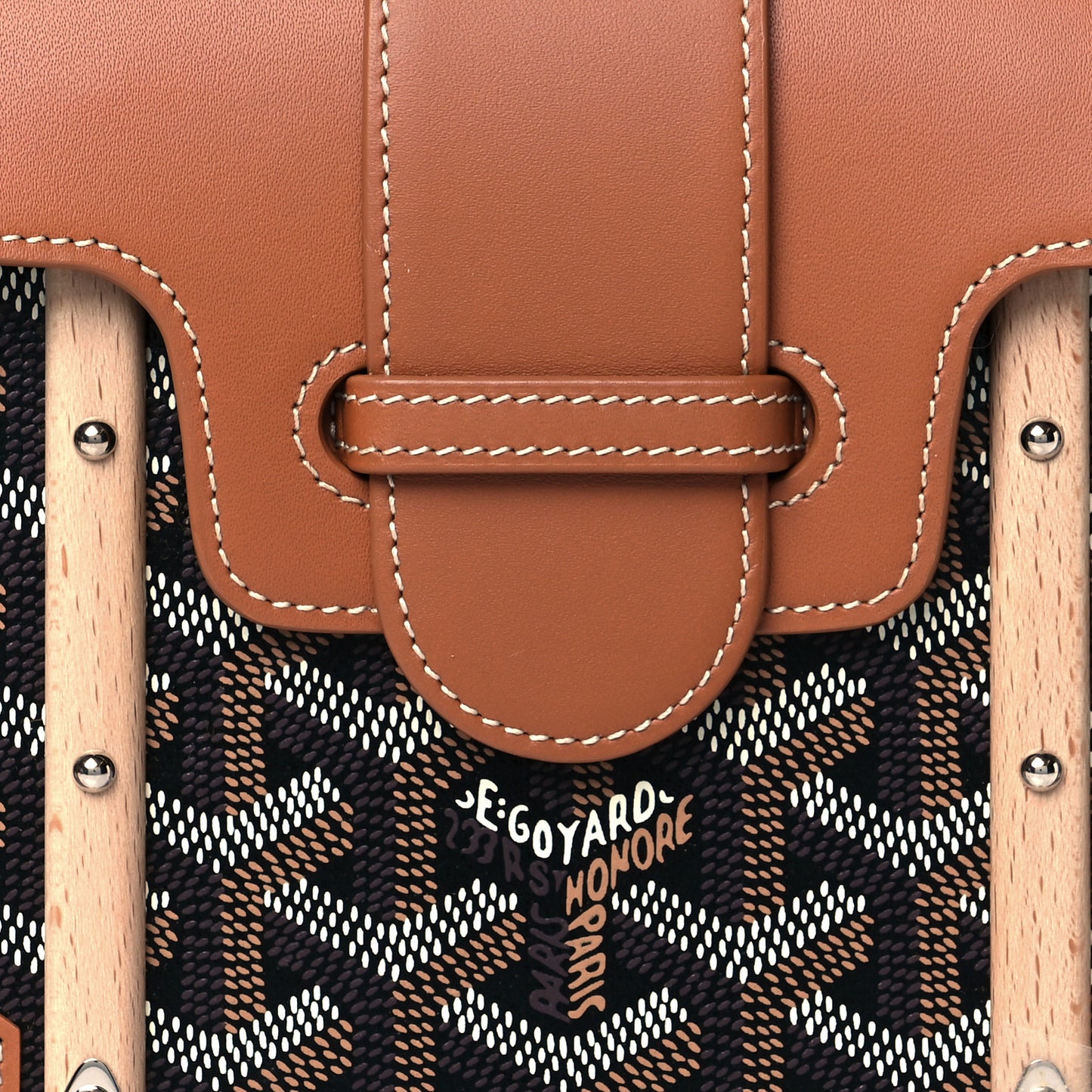 Goyardine Structure Mini Saigon Black Gold