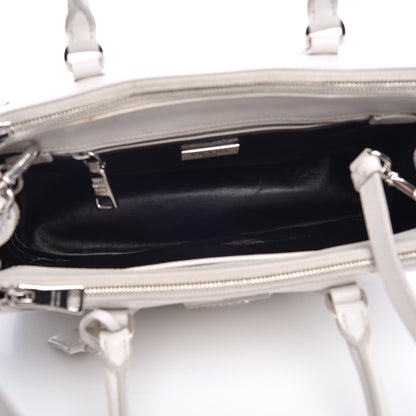 Prada Saffiano Small Galleria Double Zip Tote Bianco 6 of 14