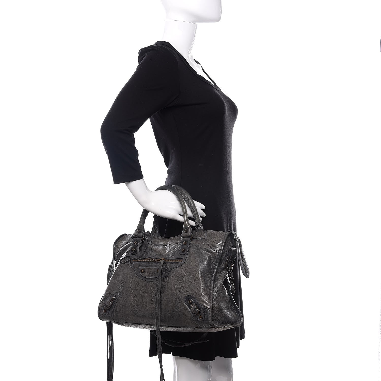 Balenciaga Agneau Classic Hardware City Anthracite 3 of 11