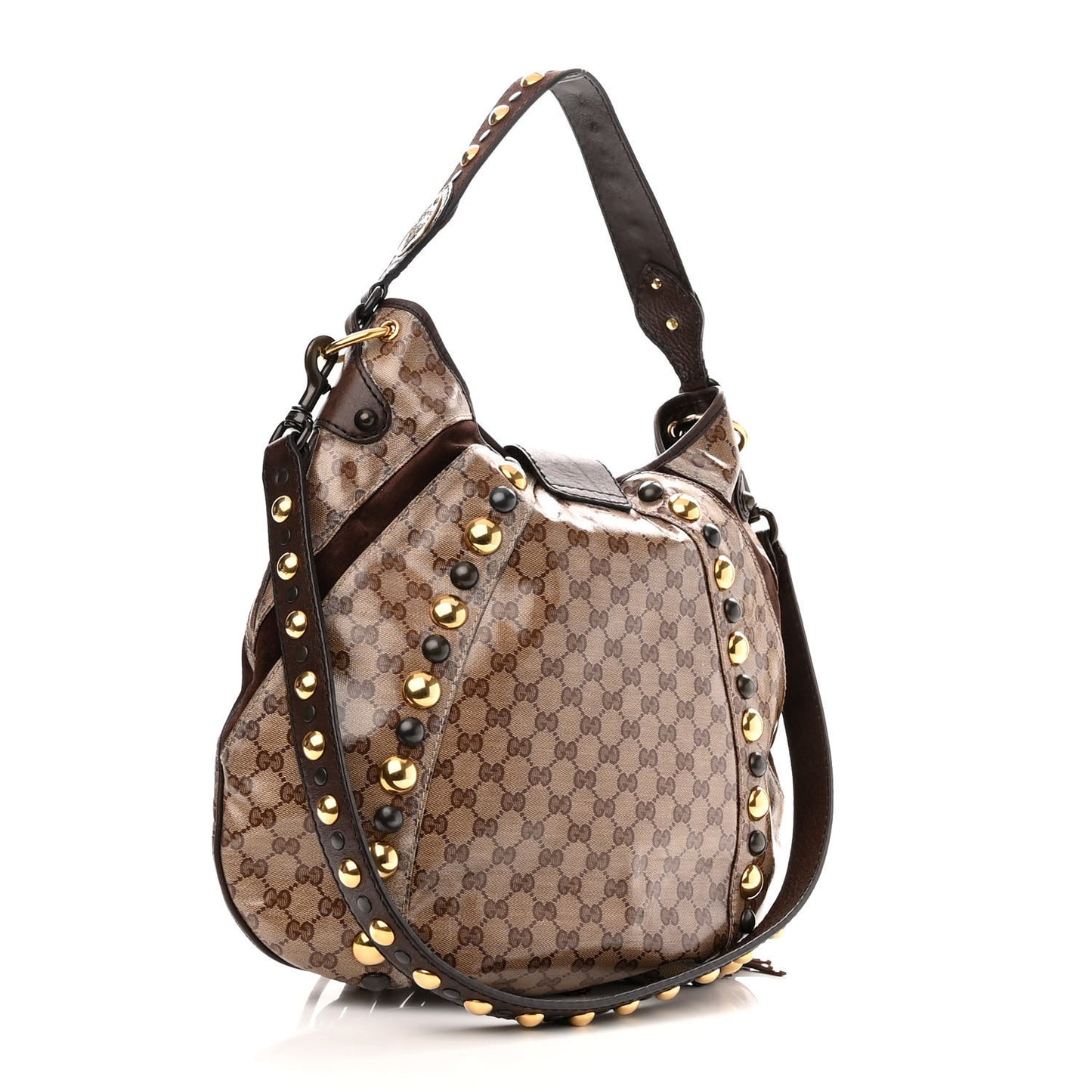 Crystal Monogram Fringe Babouska Hobo