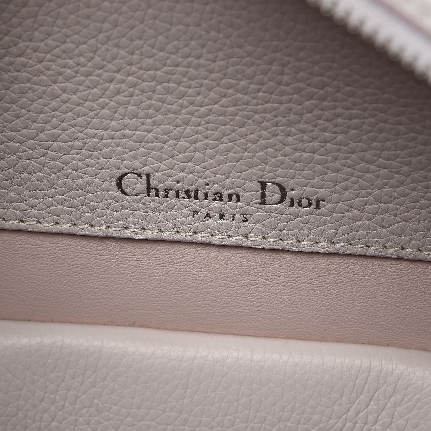 Christian Dior Grained Calfskin Bar Tote Pink 6 of 9