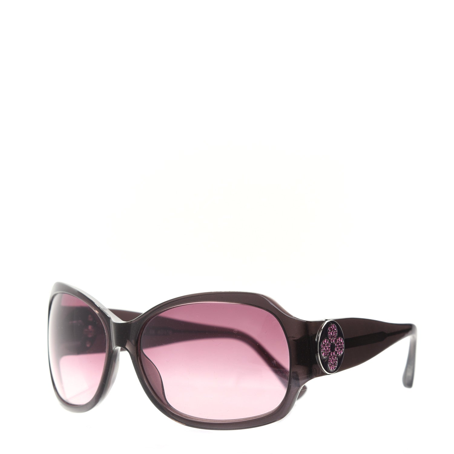 Louis Vuitton Ursula Strass Sunglasses Z0134E Pink Brown 1 of 9