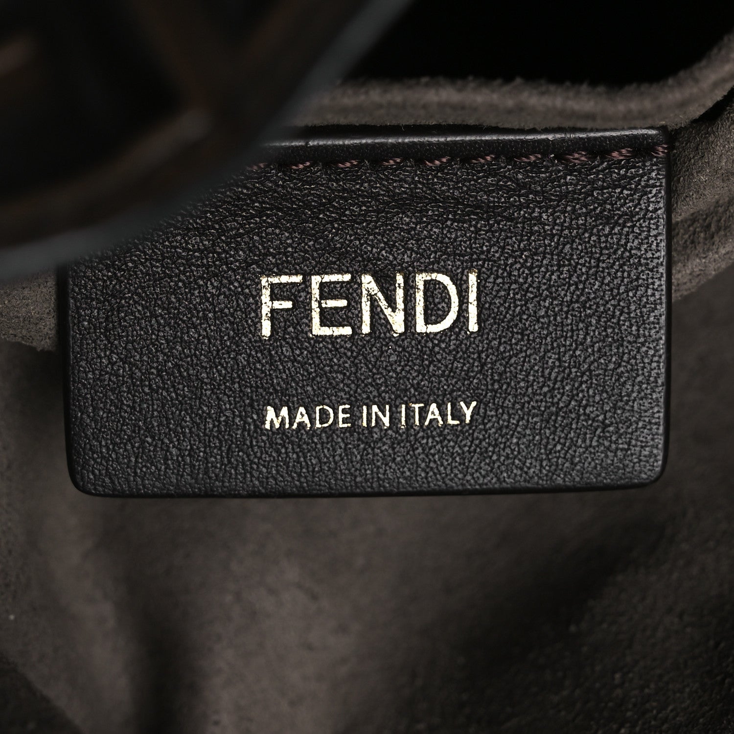 Fendi Vitello Grace F is Fendi Bi-Color FF 1974 Embossed Grande Mon Tresor Bucket Bag Maya Black Fragola 6 of 12