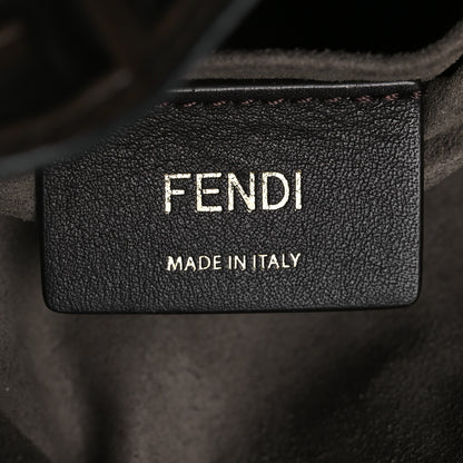 Fendi Vitello Grace F is Fendi Bi-Color FF 1974 Embossed Grande Mon Tresor Bucket Bag Maya Black Fragola 6 of 12