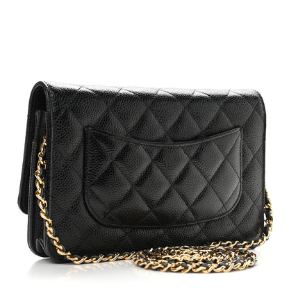 Chanel Caviar Quilted Wallet On Chain WOC Black 3 of 9