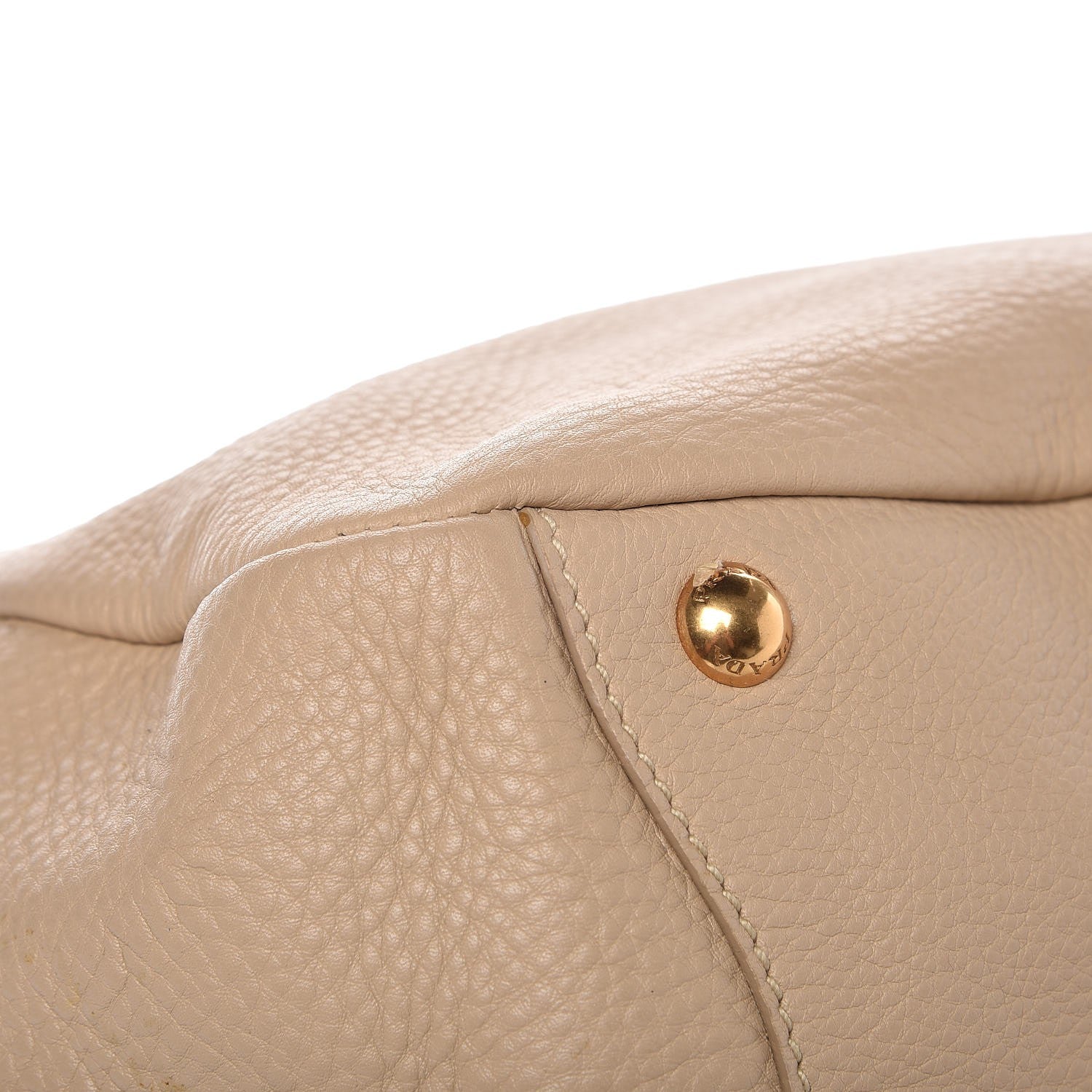 Prada Vitello Daino Side Pocket Hobo Sabbia 8 of 13