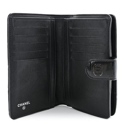Chanel Patent CC French Wallet Black 5 of 10