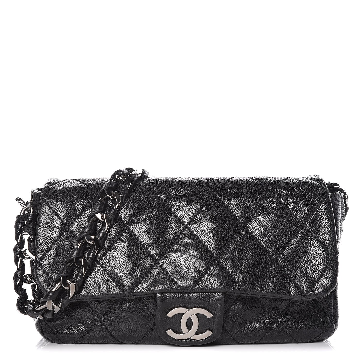 Chanel Glazed Caviar Quilted Modern Chain Flap Black 1 of 5