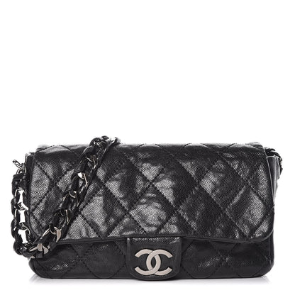 Chanel Glazed Caviar Quilted Modern Chain Flap Black 1 of 5