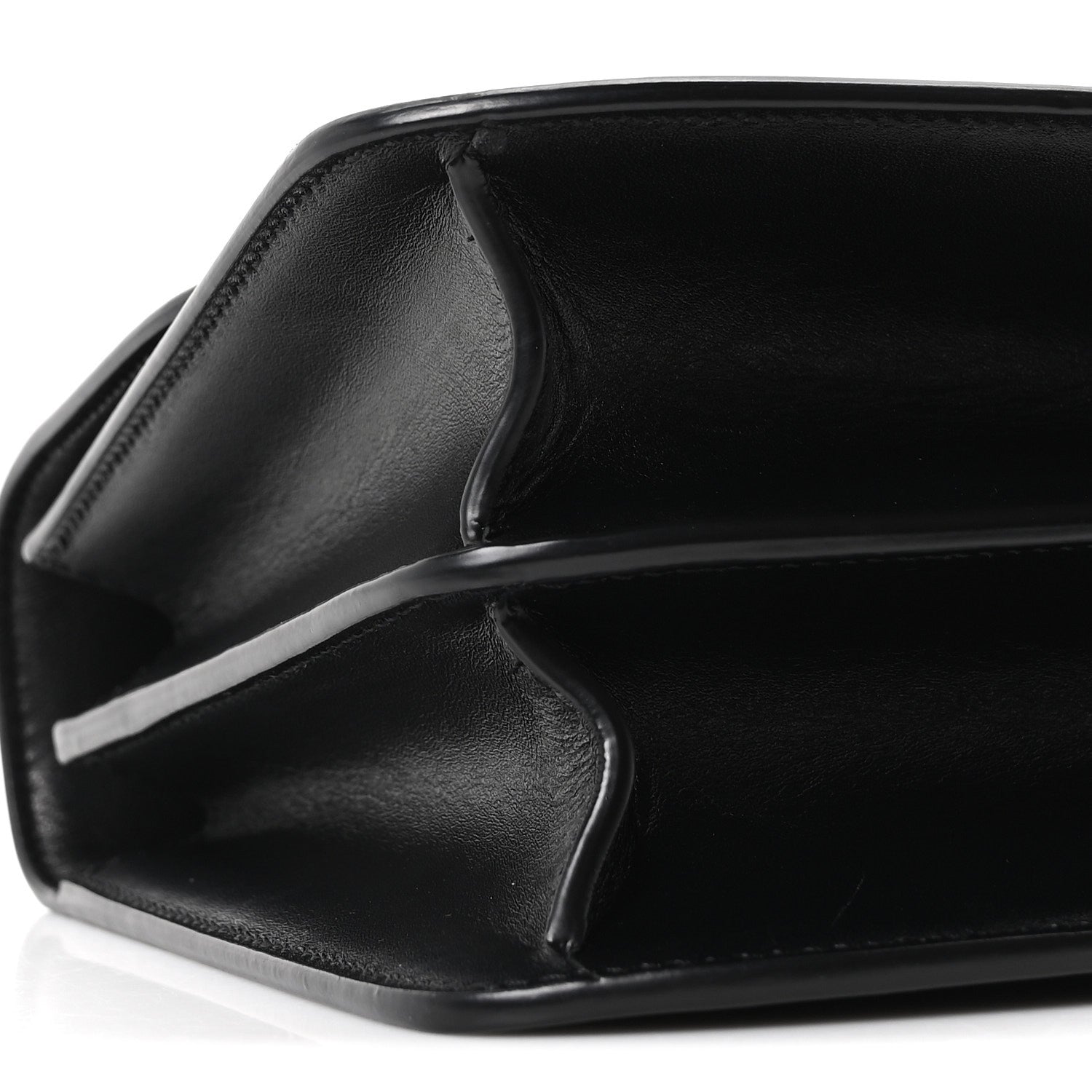 The Row Sleek Calfskin The Sofia 8.75 Top Handle Black 7 of 8