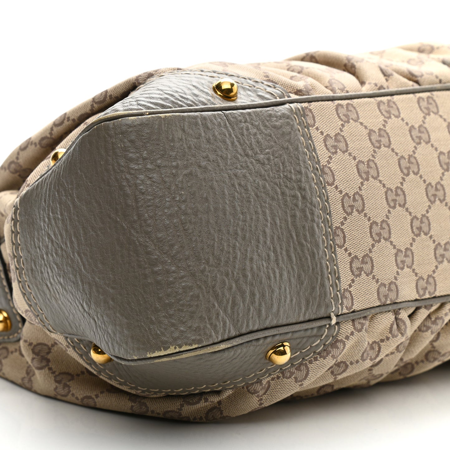 Monogram Medium Jockey Hobo Grey