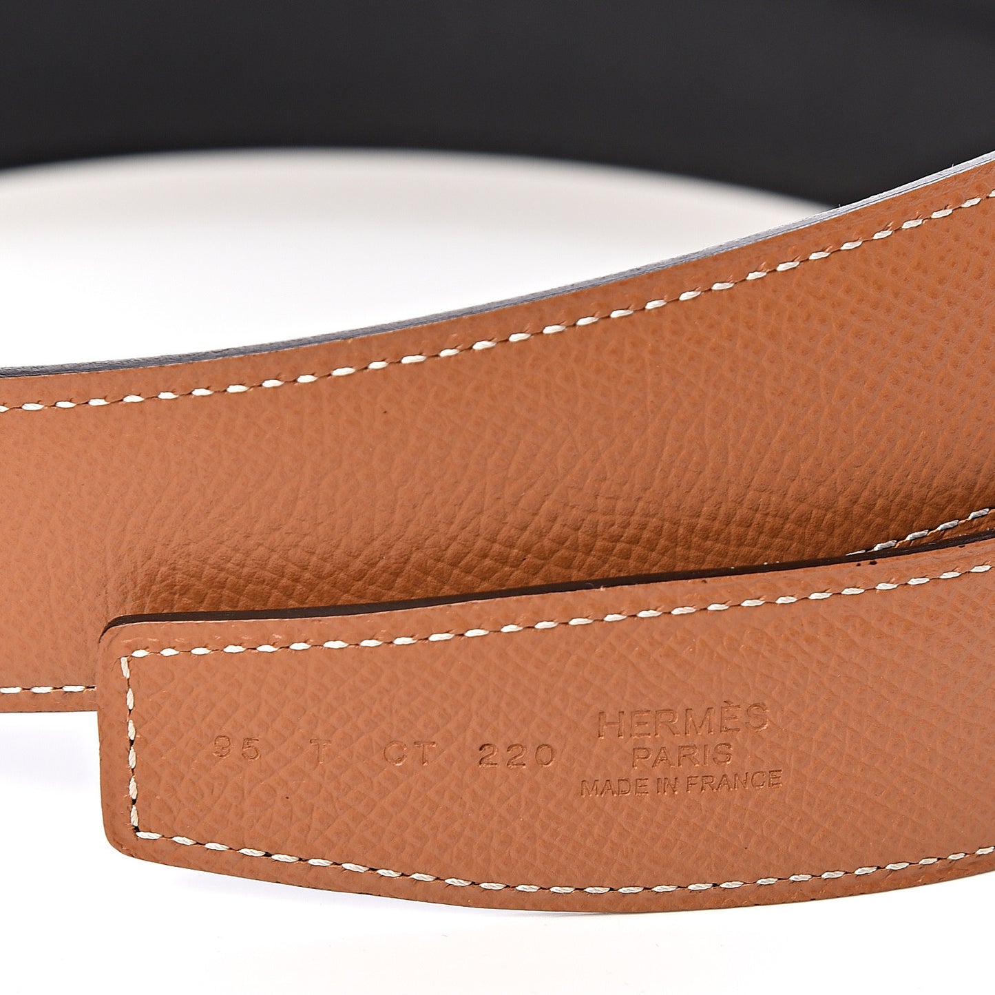 Swift Epsom 32mm H Belt 95 Black Gold