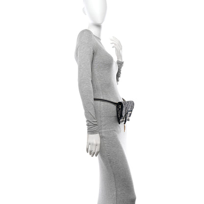 Christian Dior Oblique Slim Saddle Pouch Blue 2 of 11