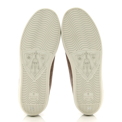 Gucci X DISNEY Mini Vintage GG Supreme Monogram Mickey Mouse Womens Ace Sneakers 38.5 Beige Vintage Sun Oil 5 of 9