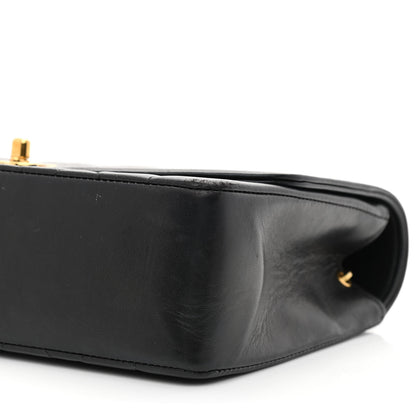 Chanel Lambskin Quilted Medium Single Flap Black 12 of 16