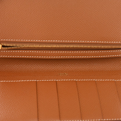 Hermes Epsom Bearn Gusset Wallet Gold 5 of 9