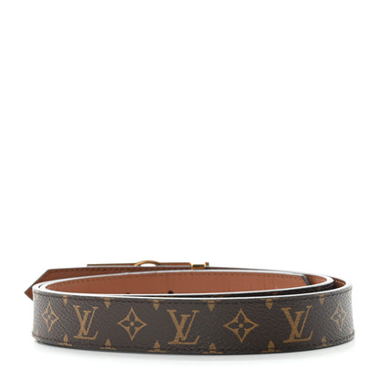 Louis Vuitton Monogram 25mm Dauphine Reversible Belt 85 34 Tan 2 of 5