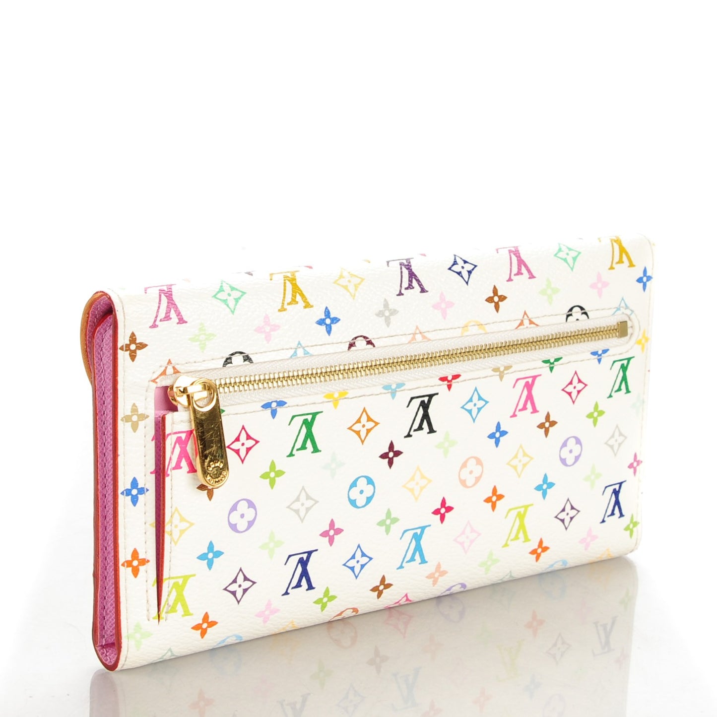 Monogram Multicolor Eugenie Wallet White Litchi