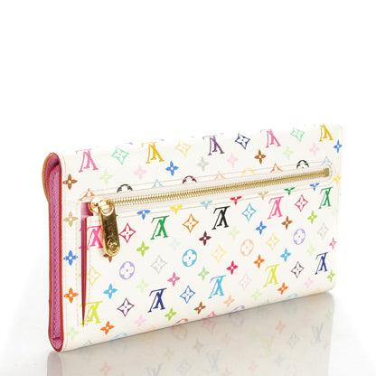 Louis Vuitton Monogram Multicolor Eugenie Wallet White Litchi 3 of 7