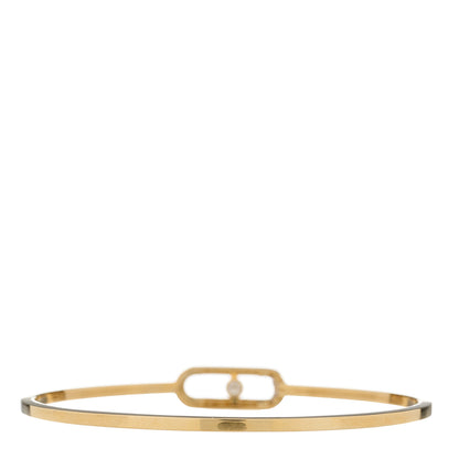 Messika 18K Yellow Gold Diamond Move Uno MM Pave Flex Bangle Bracelet 2 of 6
