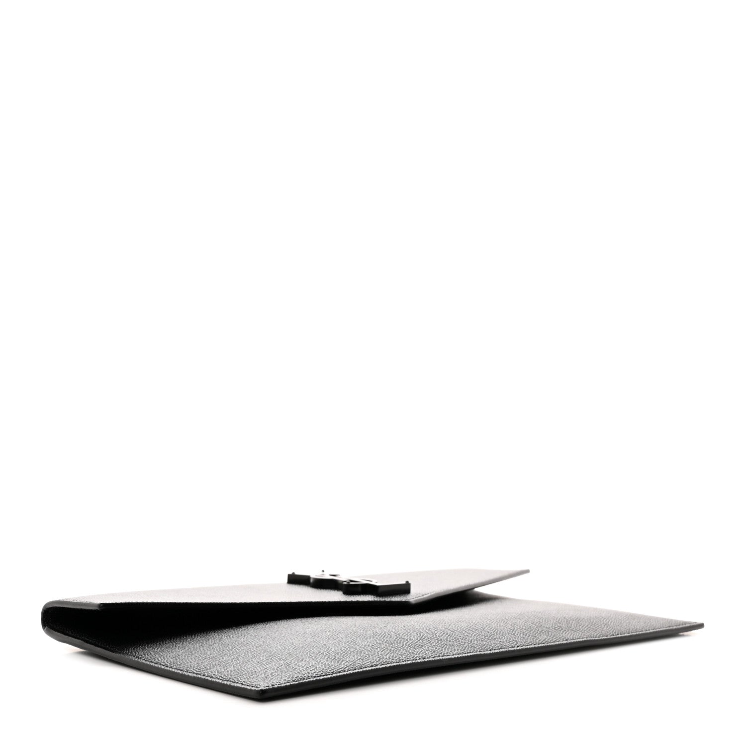 Saint Laurent Grain De Poudre Monogram Uptown Pouch Black 4 of 8