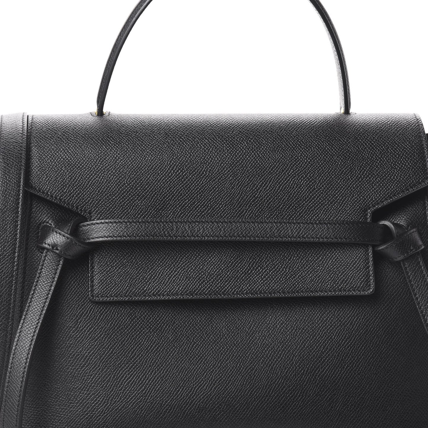 Grained Calfskin Mini Belt Bag Black