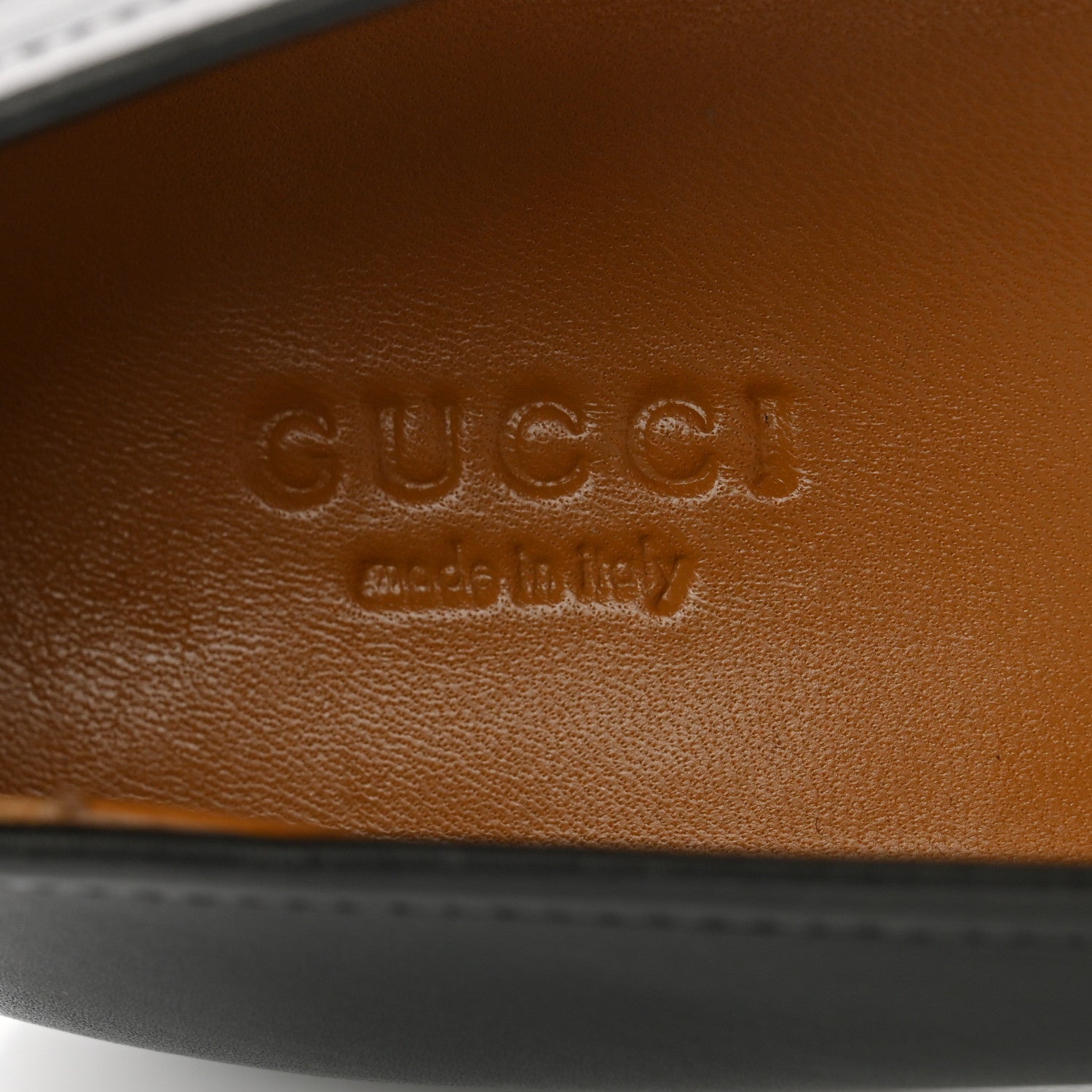 Gucci Calfskin Horsebit Womens Jordaan Loafers 39.5 Black 7 of 10