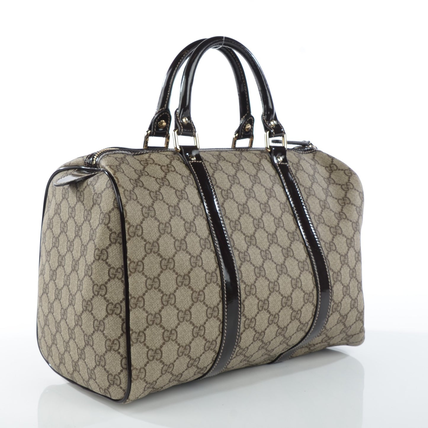 GG Plus Monogram Medium Joy Boston Dark Brown