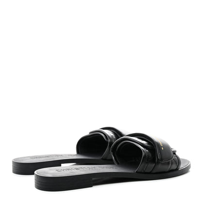 Christian Dior Calfskin Cannage Dio(r)evolution Slide Sandals 37 Black 4 of 9
