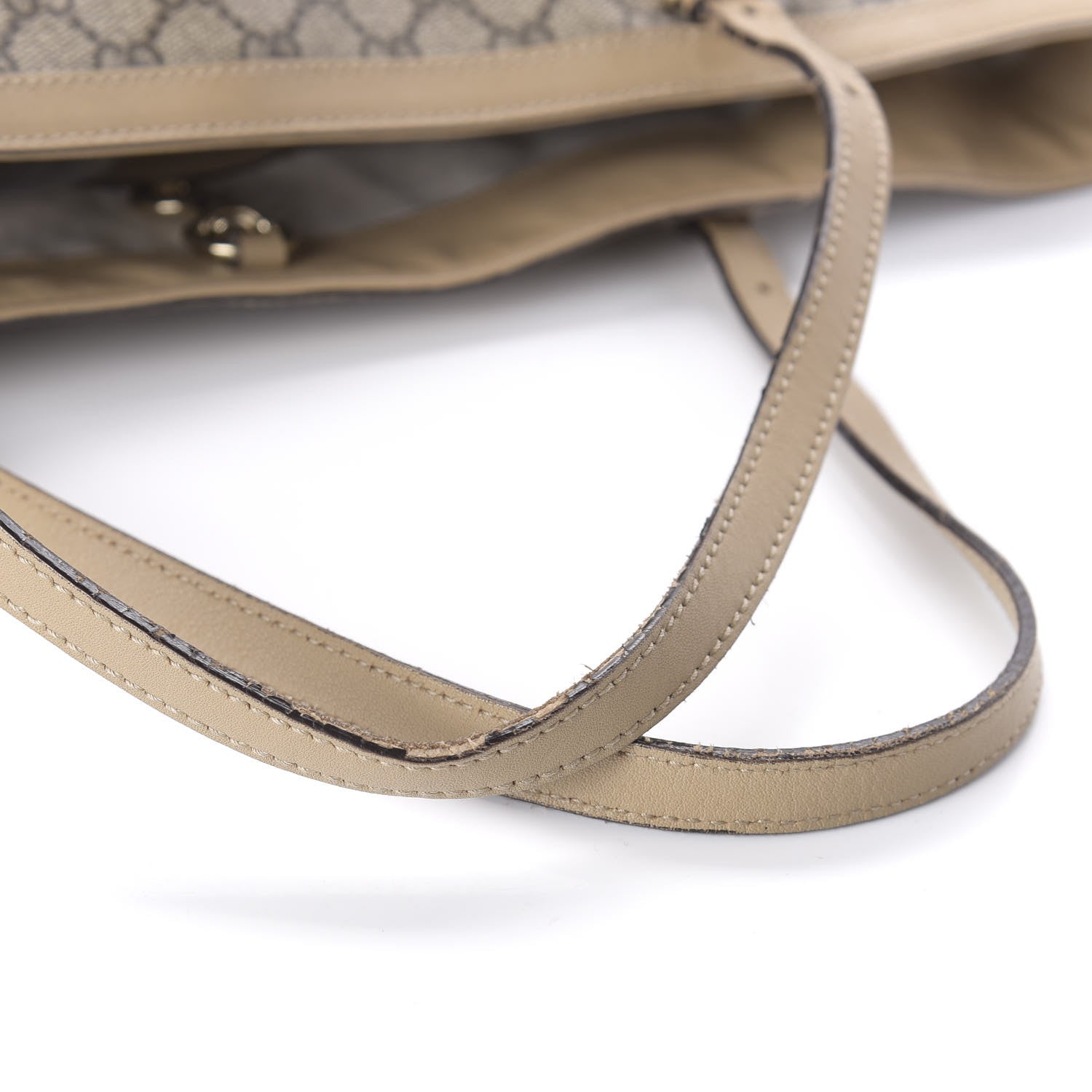 Gucci GG Supreme Monogram Medium Nice Tote Beige 11 of 13
