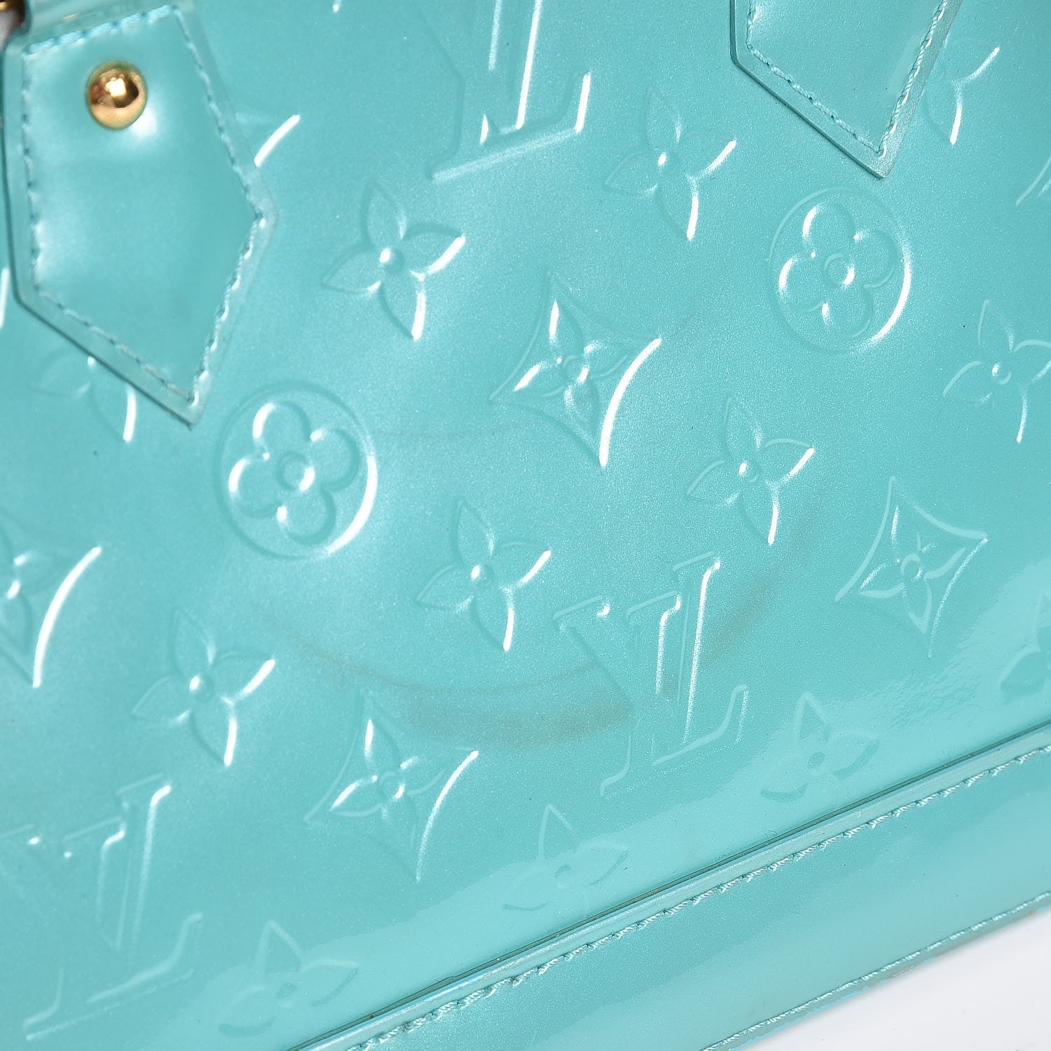 Louis Vuitton Vernis Alma BB Blue Lagon 23 of 24